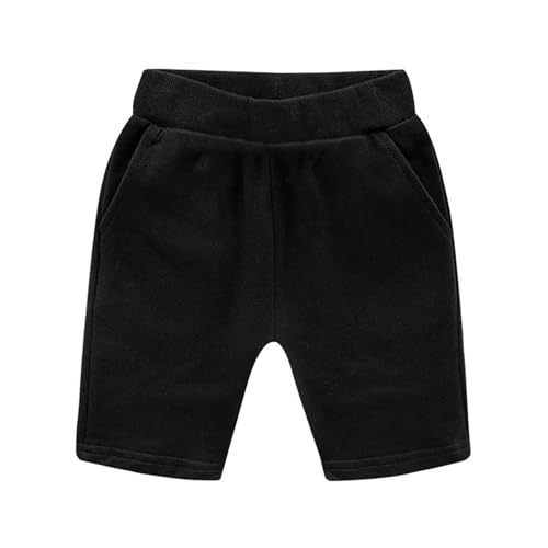 Girls Boys Basketball Shorts Solid Toddler Cotton Athletic Running Shorts Quick Dry Pull On Jogger Bottoms Pants