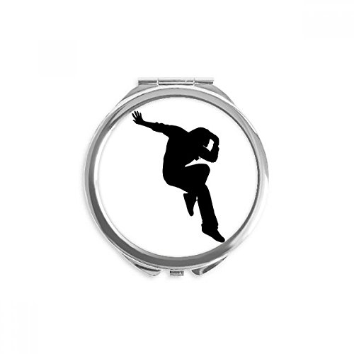 Miroir de poche hip hop sautoir performance danseur miroir maquillage portable rond