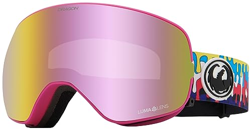 Dragon Unisex X2S Smaller Fit Snow Sport Goggle - Drip Frame | Lumalens Pink Ion Lens
