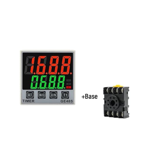 Relais temporisé de précision GE48S-S 380V boîtier robuste avec embase - 2