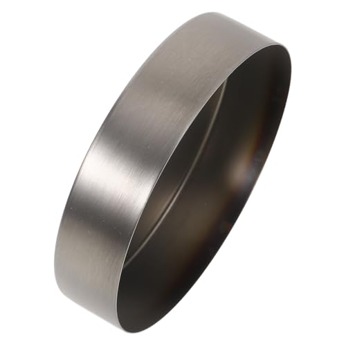 Kisangel Flange Cover 6-Point Gray Escutcheon Plate 1.8cm Extended Decorative Wall Pipeline Flange Replacement for Bathroom Faucet