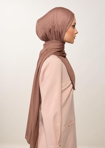 HoM Turkish Hijabs, 100% Natural Fabric Premium Jersey Soft, Breathable Shawls with Mercerised Shine3
