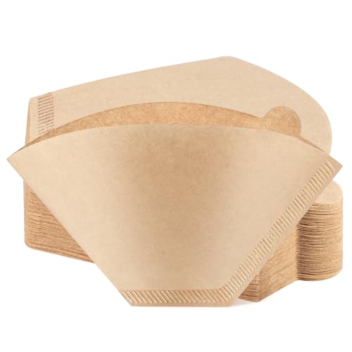 100 filtros de café de papel, en forma de U, #4, filtros de café, accesorios de café para el hogar, la oficina, las máquinas de café (8-12 tazas)