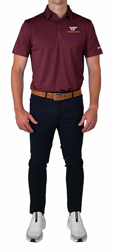 Columbia VA Tech Hokies Golf Men's Lightweight Casual Golf Polo