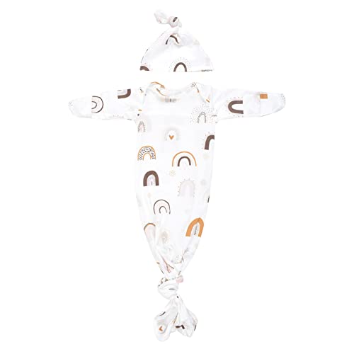 Image of Three Little Tots Newborn Baby Knotted Tie Gown - Infant