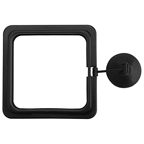 Hffheer Fish Feeding Ring Fish Tank Square Feeder Floating Food Square Aquarium Floating Food Circle Safe Plastic Fish Food Ring Station with Suction Cup (Square)