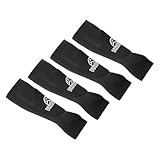 PATIKIL Volleyball-Armmanschette, 4-teiliges Pass-Unterarmmanschette mit Schutzpolstern und Daumenloch-Armschutz für Jugendliche, Männer und Frauen, Schwarz