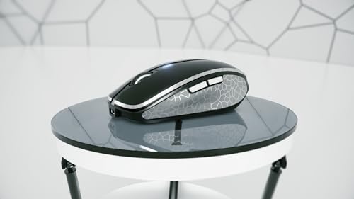 MW 8C ADVANCED, Mouse Senza Fili, Connessione Bluetooth o Radio 2,4 GHz, Risoluzione Regolabile su 4 Livelli Fino a 3000 dpi, Ricaricabile, Nero - Mouse gaming - Immagine 5