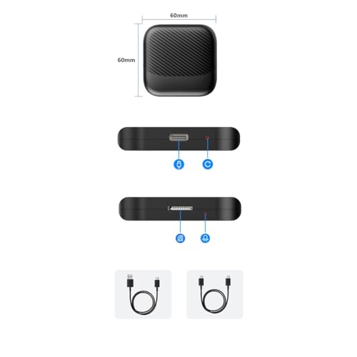 Caja inteligente Jnchdghwa y adaptador Carplay 2+16G inalámbrico 7