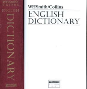 Hardcover W H Smith Collins English Dictionary Book