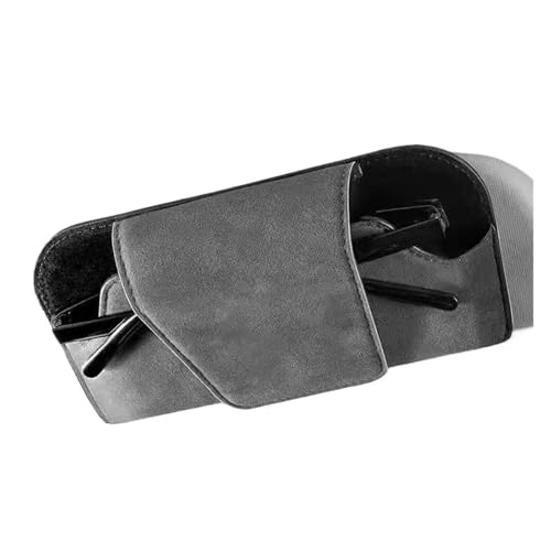 Porte-lunettes pare-soleil auto boîte protection cuir organisateur billets