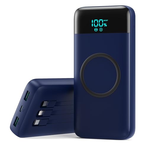 Wireless Portable Charger 40800mAh for iPhone 3 Built-in