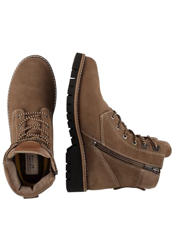 camel active Damen Schnürboot aus Nubuk Rindsleder Braun, womenswear-37