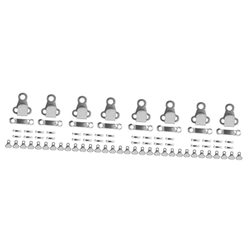 IWOWHERO 40 Sets Metal Pant Hooks Retro Clothing Hook and Bar DIY Garment Decorations for Crafting