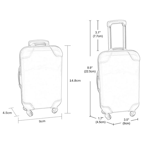 Doll Accessories Suitcase Openable Mini Trolley Case Fashion Luggage for 18 inch Doll Purple2