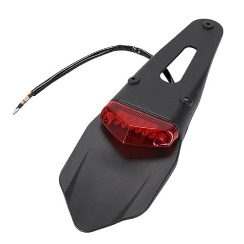 Feu arrière de moto 12V stop lumineux LED rouge pour motocross et trail dirt track