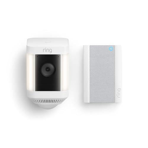 Ring Spotlight Cam Plus, Battery with Chime Pro