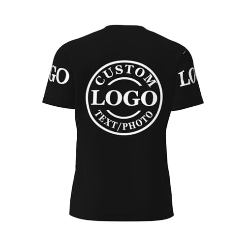 Custom T Shirts for Men Custom Tshirts Design with Text Logo Image Personalized Tshirt Customized T Shirt Front Back3