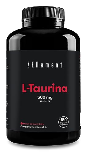 Zenement L-Taurina 500 mg 180 Cápsulas Veganas