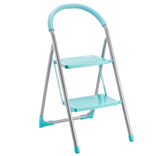 MA MAISON Scaletta 2 Gradini o 3 Gradini Pieghevole - Scala Leggera e Salvaspazio in Acciaio a Uso...