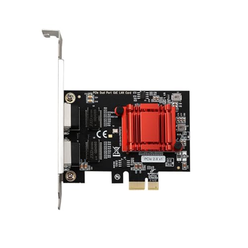 Tarjeta de red PCIe Gigabit 1000M adaptador Ethernet PCIE con chip 82575 82576 para escritorio con soporte miniatura 1