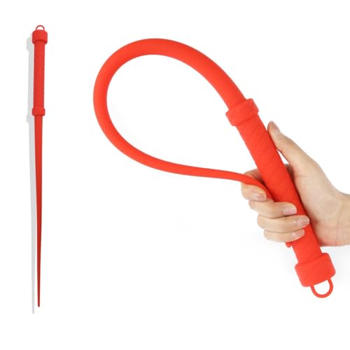 Image of Sex Whip for Adults - 25 inch Silicone Horse Spanking Paddle, Flogger for Couples, BDSM Toy for Sensual Play, Adult BDSM Crop, Erotic Spanking Whip, Sex Toy for Men & Women (Red)
