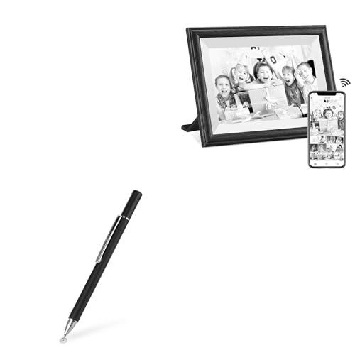 BoxWave Stylus Pen Compatible with Showscreen Digital Picture Frame 10.1 - FineTouch Capacitive Stylus, Super Precise Stylus Pen - Jet Black