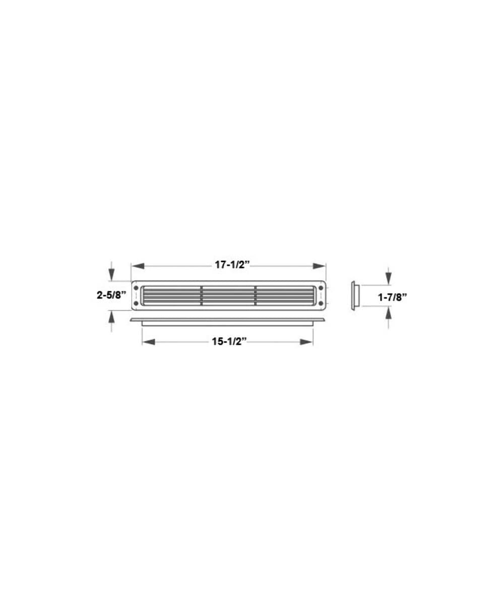 SeaDog Line 354-3372101 Louvered Vent, Erwachsene, Unisex, Weiß, Einheitsgröße