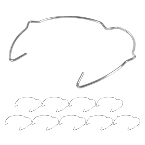 TOPBATHY 20pcs Double Ear-Shaped Downlight Retaining Clips Metal Spring Bulb Holder Rings for Recessed Spotlight Fixtures Lamp Retainer Clips for LED Halogen Ceiling Lights