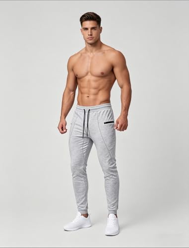 Image of MAIKANONG Mens Slim Fit Joggers Tapered Sweatpants for Gym Running Athletic