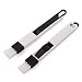 Aremazing 2-in-1 Multipurpose Detachable Window Door Track Groove Corner Keyboard Slot Cleaning Brush with Dustpan One Set (Black + White)