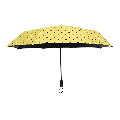 Parapluie pliant pour femme Rain Women Charms compact et résistant aux tempêtes