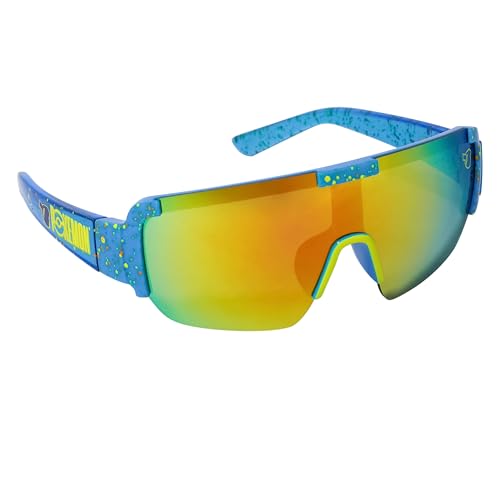 ARKAID Pokemon Sunglasses for Kids | Yellow and Blue Tinted Sports Wrap | UV 400 | One Size Fits Most Kids