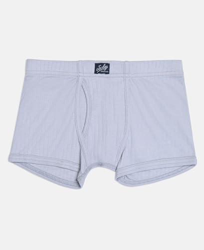 Image of Jockey 3036 Boys Super Combed Cotton Rib Fabric Solid Trunk with Front Open Fly and Ultrasoft Waistband (Pack of 3, Colors & Prints May Vary)