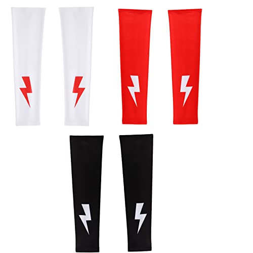 AWSOO 3 Paar coole Ärmel Sommer Outdoor Armwärmer Eisseide Sonnencreme Armstulpe Radsport Armstulpe Cover