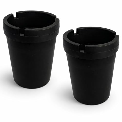 2-Pack Cigarette Butt Bucket Durable Polypropylene Design with Cupholder Compatibility for Convenient and Odor-Free Disposal Car Travel Accesories Made for Indoor and Outdoor