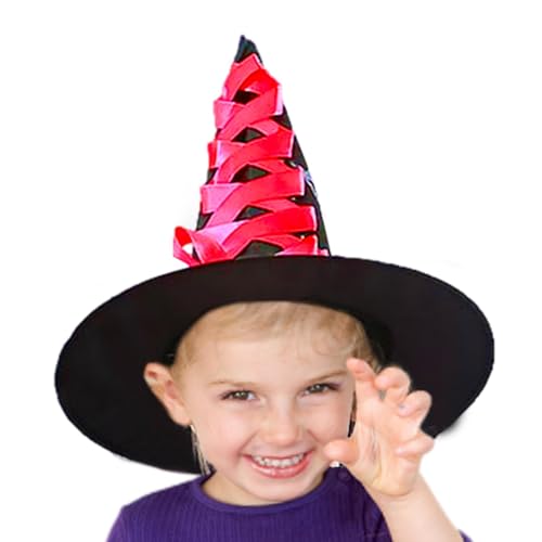Generico Disfraz de Halloween espeluznante para niños, disfraz de sombrero de cinta con calavera y escoba para temáticas, de disfraces, desfiles de , juegos de rol