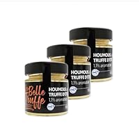 Liste des ingrédients : Pois chiches 39%, eau, jus de citron, huile de colza, huile d'olive vierge extra, pâte de SÉSAME, truffe d’été (Tuber aestivum Vitt.) 1,1%, ail, sel, poivre, arômes naturels Liste des allergènes : Sésame Texture onctueuse et f...