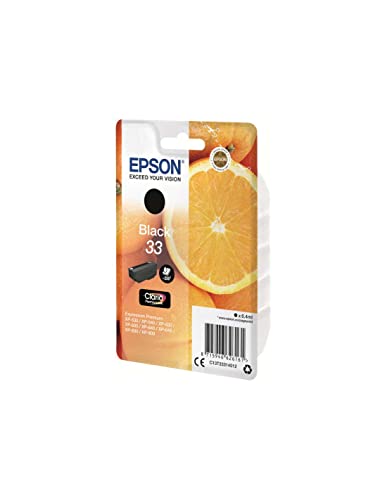 Epson Original Orangen Claria 33-Einzel-Tintenpatrone Schwarz – 1 x 4,5 ml – Original Epson Tintenpatronen für optimale Druckergebnisse – Ansicht 2