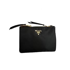 Prada-Bandoliera-Tessuto-Nylon-Soft-Calf-Trim-Black-Crossbody-Bag-1BH046 | A2Z Shop