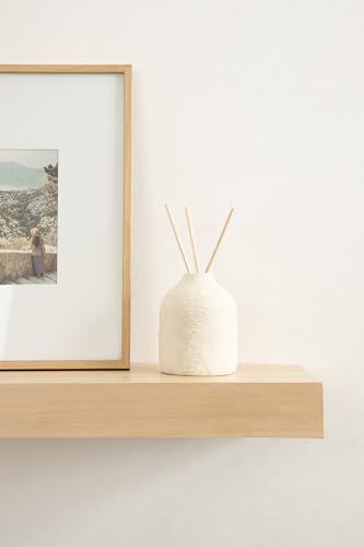 Image of Kate and Laurel Havlock Modern Natural Floating Shelf; 36 x 8; Natural Wood; Functional Storage Shelf for Use as Entryway Display or Kitchen Spice Rack Shelf