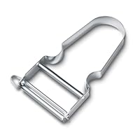 Victorinox Pelapatate STAR, pelapatate a doppio taglio con lama a pendolo, extra affilato, manico in metallo, Swiss Made