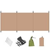 Xoeryoy Windbreaker, 98x28 Inch Oxford Cloth Camping Wind Blocker with Ground Nails & Wind Ropes & Storage Bag, Sunbathing Privacy Screen for Outdoor #