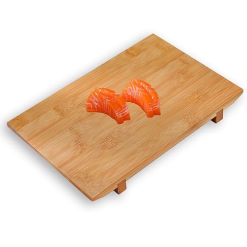 Plato de Bambú Grande para Servir Sushi y Sashimi miniatura 1