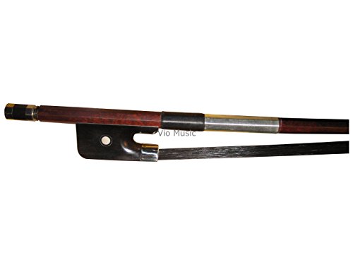 image for Vio Music #403 4/4 Bass Bow,brazilwood, Ebony Frog, French Style, Blac