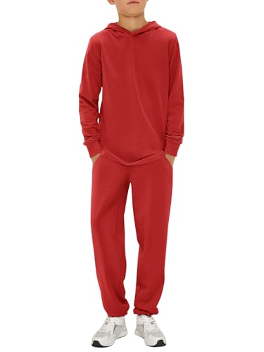 Boys Sweatsuit Kids Fashion Hoodies Sweatshirts and Jogger Set 2 Piece Fall Outfits 5-14 Years