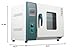 LNUJIUN 110V 1000W Lab Convection Oven 45L/12Gal Electric Blast Drying Oven with Intelligent Temperature Controller Lab Forced Air Convection Drying Ovens for Industrial, Schools