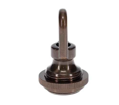Image of B&P Lamp Cast Antique Bronze Screw Collar Ceiling Light Canopy Plate Kit