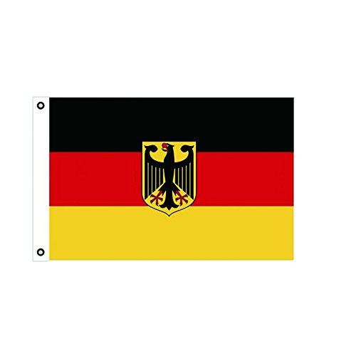 BGFint Deutschland Flagge Fahne mit Adler 150x90cm Stoff 100g/qm