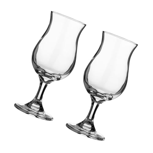 FUNOMOCYA 2 Copas De Vino Tipo Tulipán Copas De Vidrio Para Beber Copas Para Fiestas Jugos Bar Copas De Vino Copas Para Banquetes Copas Para Cócteles Copas Para Beber Reutilizable